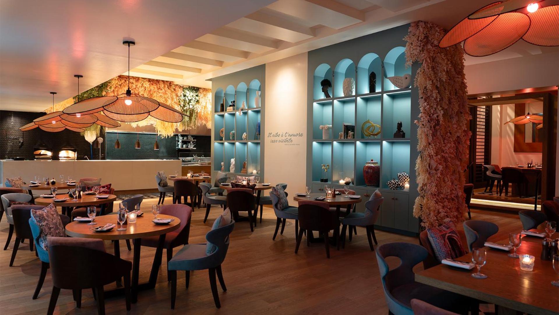 페어몬트 리야드 호텔 외부 사진 Interior of the restaurant